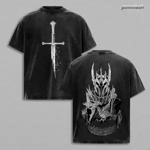 Sauron Dark Lord Washed T-Shirt | Vintage LOTR Graphic Tee