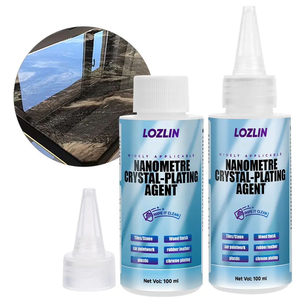 LOZLIN Nano Crystal Plating Agent - 100ml Household Clean Liquid, All-Purpose Polishes & Gloss Enhancing Polishes for Kitchen Countertops, Natural Stone with Fast Drying, Long-Lasting Shine & Durable Protection Multi Cleaner Concentrate Cleaning