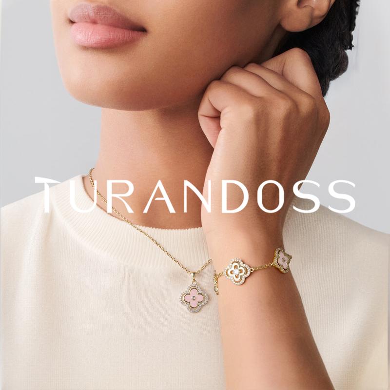 Turandoss Four Leaf Clover Bracelet for Women – 14K Gold Plated Adjustable Lucky Bracelet Jewelry Gift Turandoss Four Leaf Clover Bracelet for Women – 14K Gold Plated Adjustable Lucky Bracelet Jewelry Gift