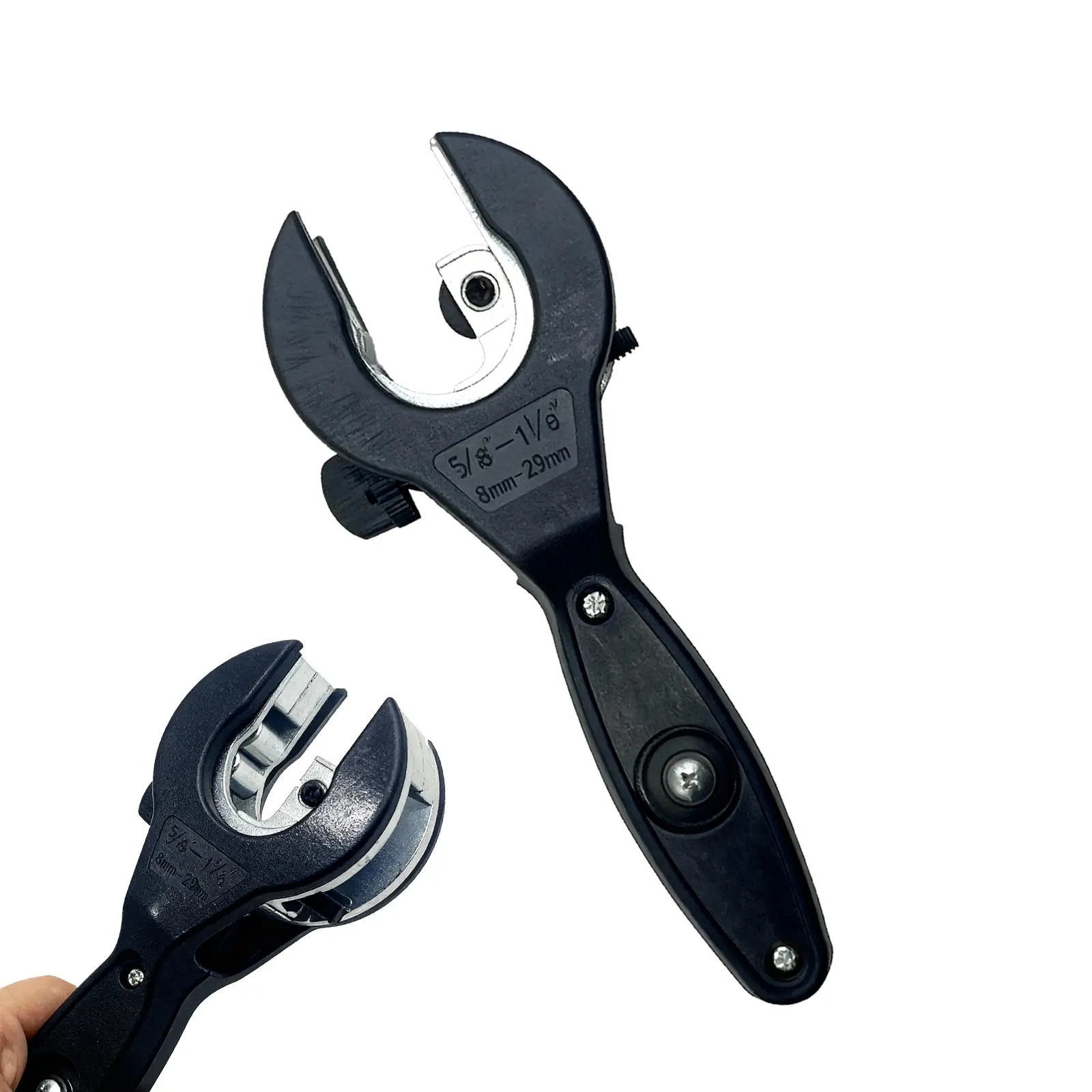 Upgraded 2026 Ratcheting Tube Cutter |2-in-1 CompactTool for Copper &PVC Pipes (5/16" to1-1/8")|One-HandedOperation with Spare Blade Storage | Professional Plumbing& DIY Tool