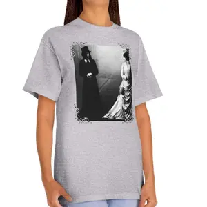 Dracula Illustration Tee Vintage Silhouette Romantic Shirt