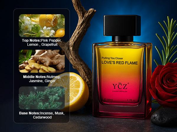 YCZ Men's Cologne 2-Piece Set Marine & Passionate Love 50ml Each Unisex Perfume Duo for All Occasions Long-Lasting Wear Cruelty-Free & Vegan Fragrance Pack Carefully Picked Scents Elegant Scent