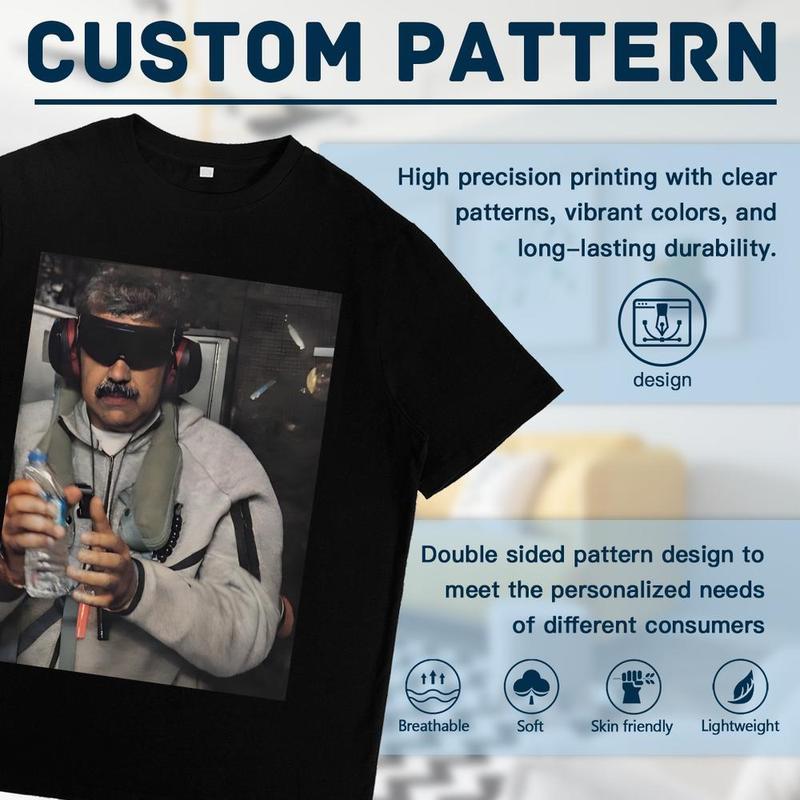 GEMMaduro Preso Black T-Shirt with Iconic Image and Bold Design S-5XL