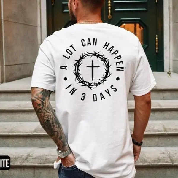 Christian Easter T-Shirt, Men's Tee, Easter Gift For Men, Unisex Shirt, Religious Holiday Top, Scripture Tee, Resurrection Sunday Shirt, Full Size, Full Color simply southern