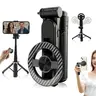 Upgrated 4-in-1 Magnetic Selfie Stick with Remote for Cell Phone 360° Rotation.Can Transforms into Mini Tripod/Camera Grip/Handheld Stabilizer/Phone Stand.Extend to 25 inches