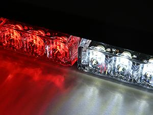 Nilight 24LED  Strobe Traffic Advisor Light Bar 2 in 1 Red White Dash Warning Safety Flashing Lights Front/Rear Windshield Construction Lights for Trucks Cars Plow  Firefighter Vehicles   vehicle