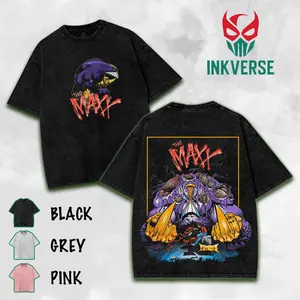 The Maxx Graphic Comic v2 Wash Tee Hoodie Sweatshirt, Retro Comic Art Shirt, Alternative Streetwear Top, Cotton Menswear