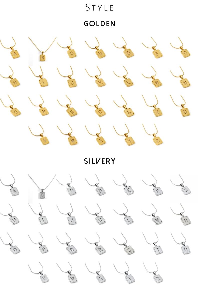 GGIRL 18K Gold Plated Hollow Out 26 English Letter Necklace for Women's Fashion Titanium Steel Letter Pendant A Initial Design Fashion Jewelry Gift for Holiday Haul Christmas Birthdays Anniversaries