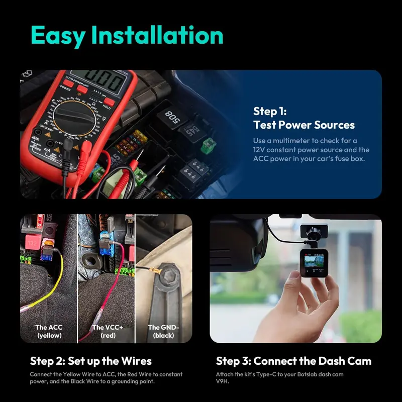 Dash cam setup guide