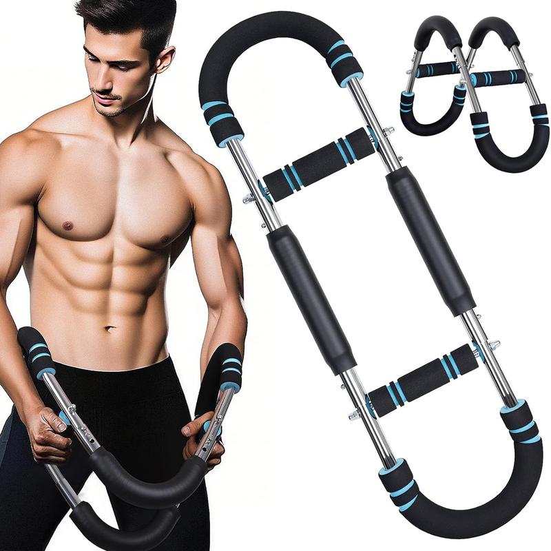 Twister Arm Trainer Adjustable Strength Bar for Chest & Arm Workout Portable Home Gym Equipment for Men Ideal for Upper Body Fitness