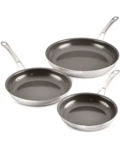 Anolon EverLast Ceramic Nonstick 3-Pc Skillet Set for Cookware and Pans