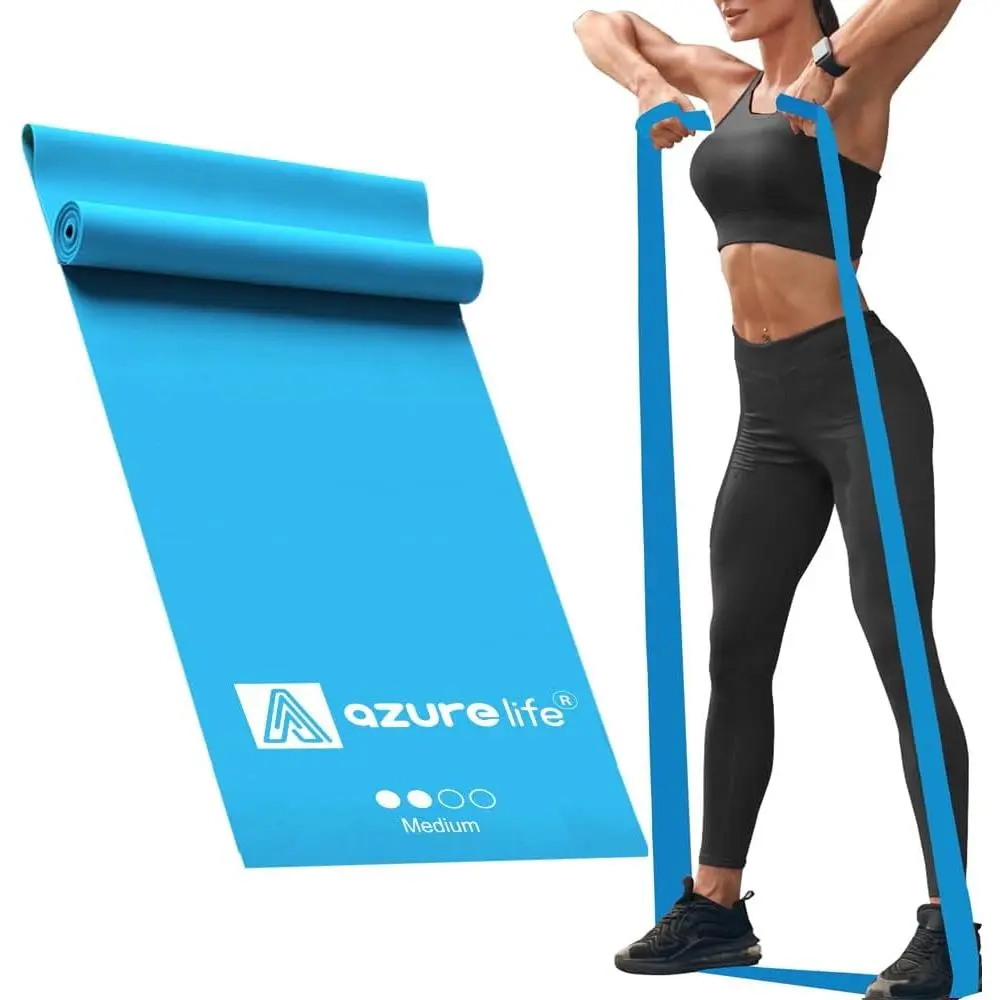 Professional 8 Yards Bulk Resistance Bands Rolls or 5,6,7 ft. Long Non-Latex Elastic Exercise Bands, Stretch Bands for PT, Yoga, Pilates, Rehab, at-Home or The Gym Workouts