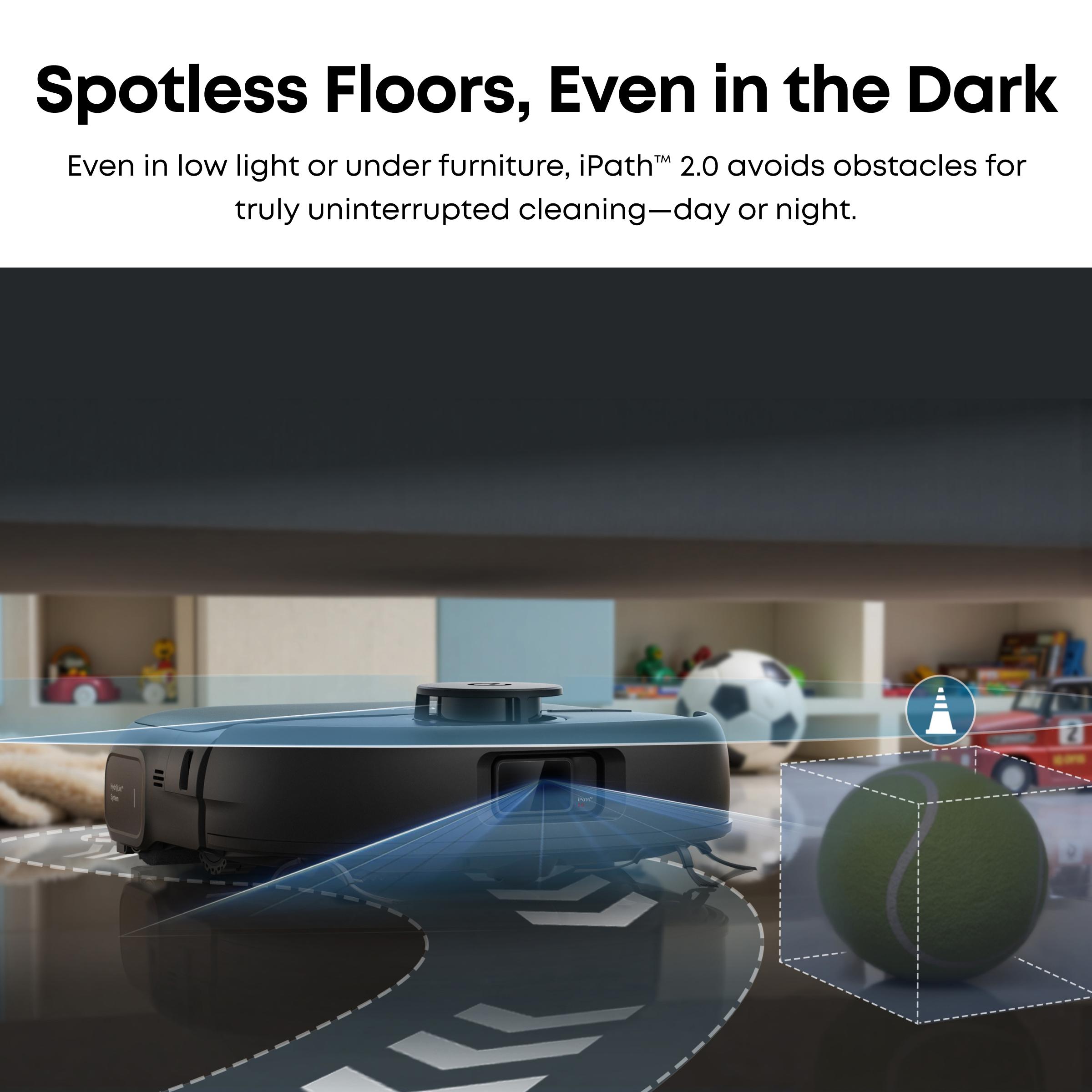 eufy C28 Robot Vacuum and Mop Combo, HydroJet Self-Cleaning Roller Mop, DuoSpiral Detangle Brush, 15,000 Pa Turbo High Suction, 5-in-1 Robot Vacuum and AI Obstacle Avoidance