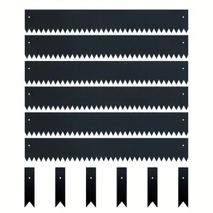 Metal Landscape Edging, Steel Landscape Edging, Galvanized Metal Edging for Landscaping, 40 Inch Strips 6 Inch Depth for Yard Lawn Outdoor Flower Plant Vegetable 6 pcs