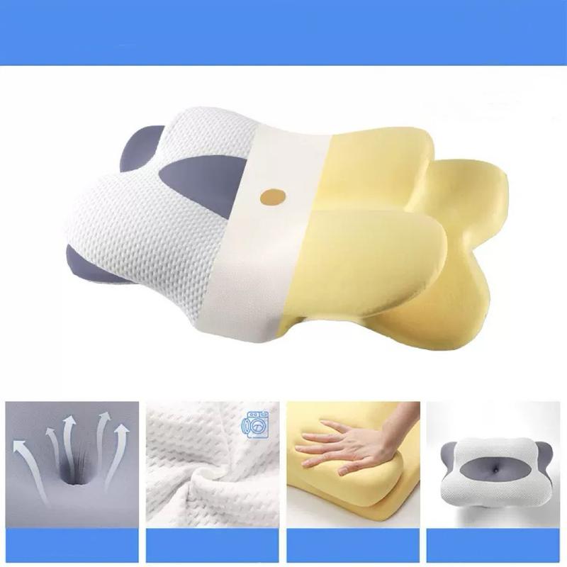 Ultra Pain Relief Cooling Pillow for Neck Support, Adjustable Cervical Pillow Cozy Sleeping, Odorless Ergonomic Contour Memory Foam Pillows, Orthopedic Bed Pillow for Side Back Stomach Sleeper