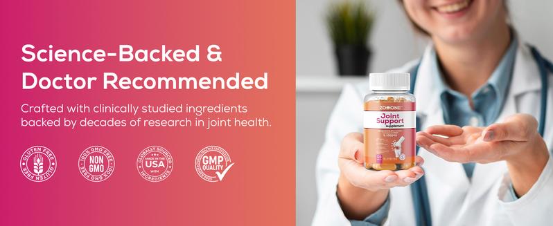 ZOOONE 3100mg Glucosamine Chondroitin Turmeric&Msm - Joint Support Supplement for Relief 120 Tablets for Bones, Back, Knees, Hands (120 Tablets)