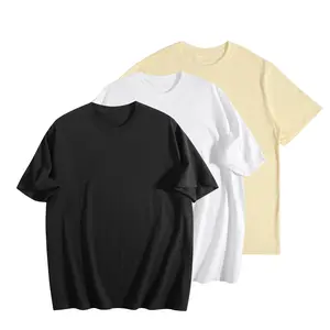 Heavyweight Basic Cotton T-Shirt | 180GSM Premium Cotton 3-Pack, Unisex Classic Fit, Year-Round Essential, Multiple Colors