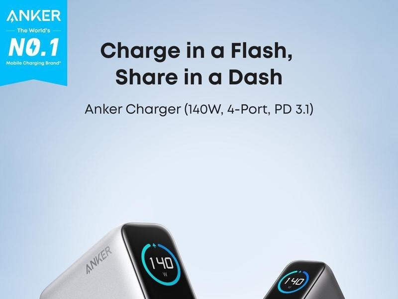 [Live Only]Anker Nano Power Bank, 10,000mAh Portable Charger and Anker 140W Laptop Charger, 4-Port Multi-Device Charging and ANKER 25000mAh 165W USB-C Power Bank