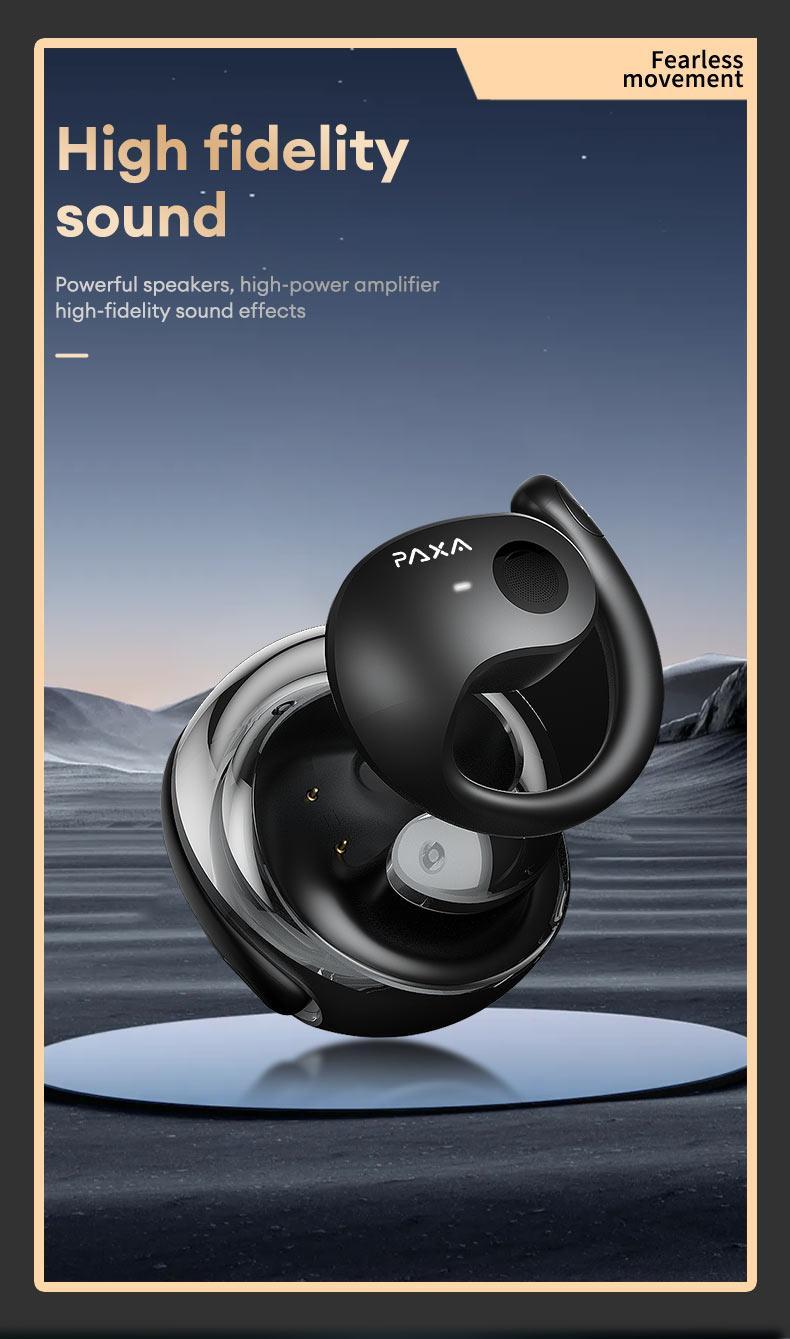 PAXA X15 Pro OWS Wireless Bluetooth Earbuds Luxurious Sound for Music & Phone Calls, Sport Headsets With Call Noise Canceling Mic