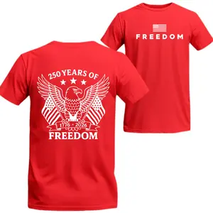 [Sale Up To 50%] 250 Years of Freedom T-Shirt/Sweatshirt/Hoodie, Patriotic USA Eagle Shirt, Vintage American Flag Hoodie, Classic 1776 2026 Freedom Tee for Men and Women