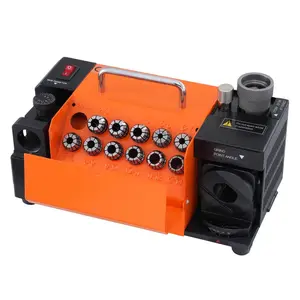Drill Bits Sharpener, MR-13A End Mill Grinder Sharpener 3-13mm, 95 °   to 135 °   Point Angle Adjustable Drill Bit Re-Sharpener, Portable Bits Sharpening Machine with 11 Collets, CBN Wheel for HSS