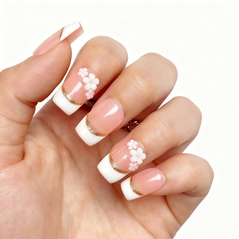 Reusable Press-On Nails Glossy Gel Finish Short Coffin Almond Easy Apply Remove Strong Hold Nail Kit for DIY Home Manicure with Nail File Glue and Storage Box Reusable Press-On Nails Glossy Gel Finish Short Coffin Almond Easy Apply Remove Strong Hold Nail Kit for DIY Home Manicure with Nail File Glue and Storage Box