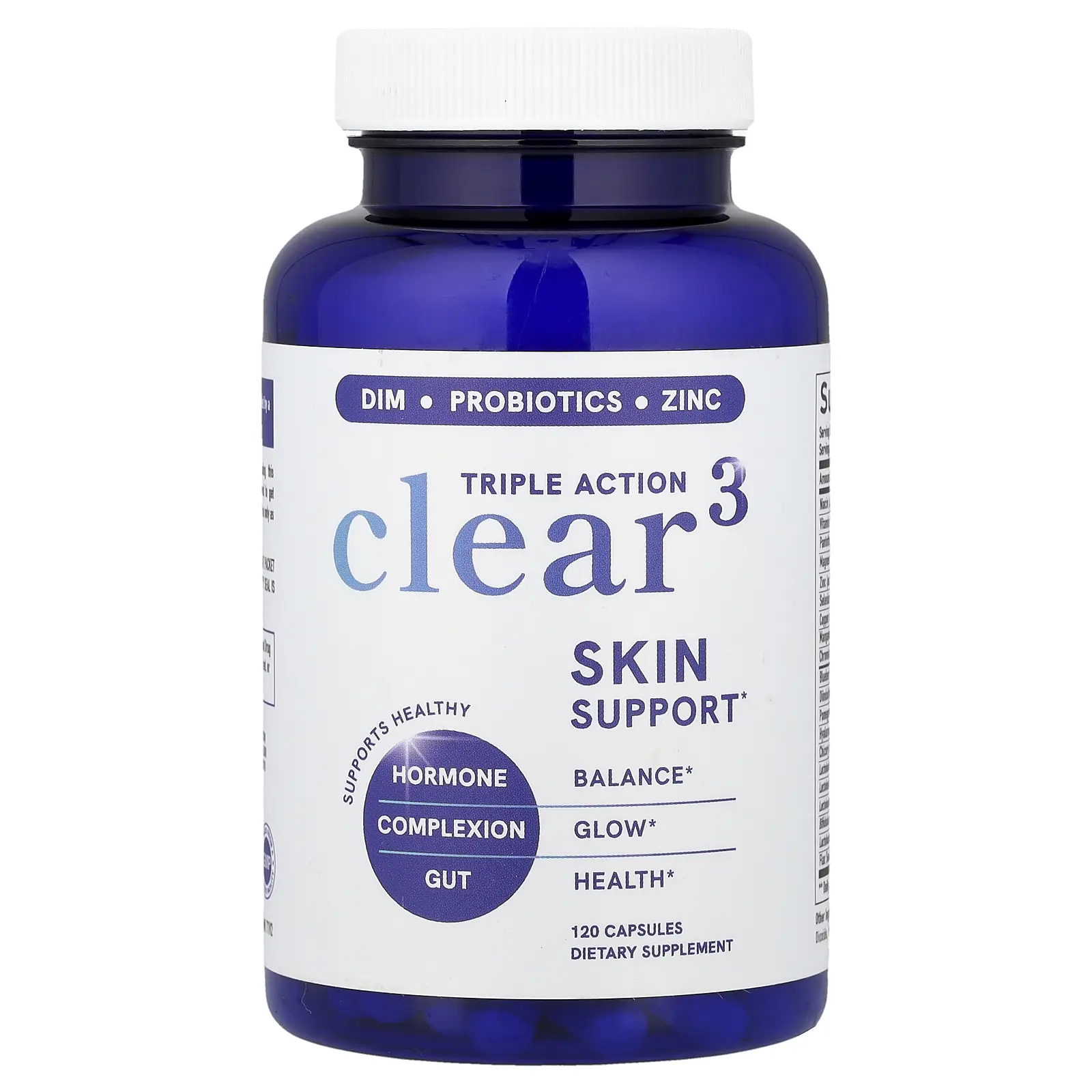 SMNutrition Triple Action Clear 3, 120 Capsules
