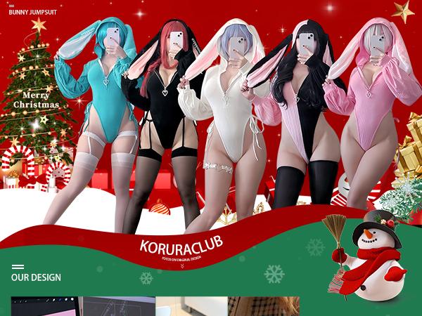 KORURACLUB Valentine's Day Cosplay Sexy Bunny Outfit 3-Piece Set Ruched Waist Corset Black Fabric Women's Cute Everyday Fuzzy Bunny Bodysuit