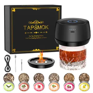 Tapsmok Electric Smoker - Whiskey Bar Utensil with Unique Woody Scent, Adds Special Flavor, Ideal Gift for Friends and Fathers, Gift For Friend, Add Special Flavor, Ideal Gift For Fathers And Friends