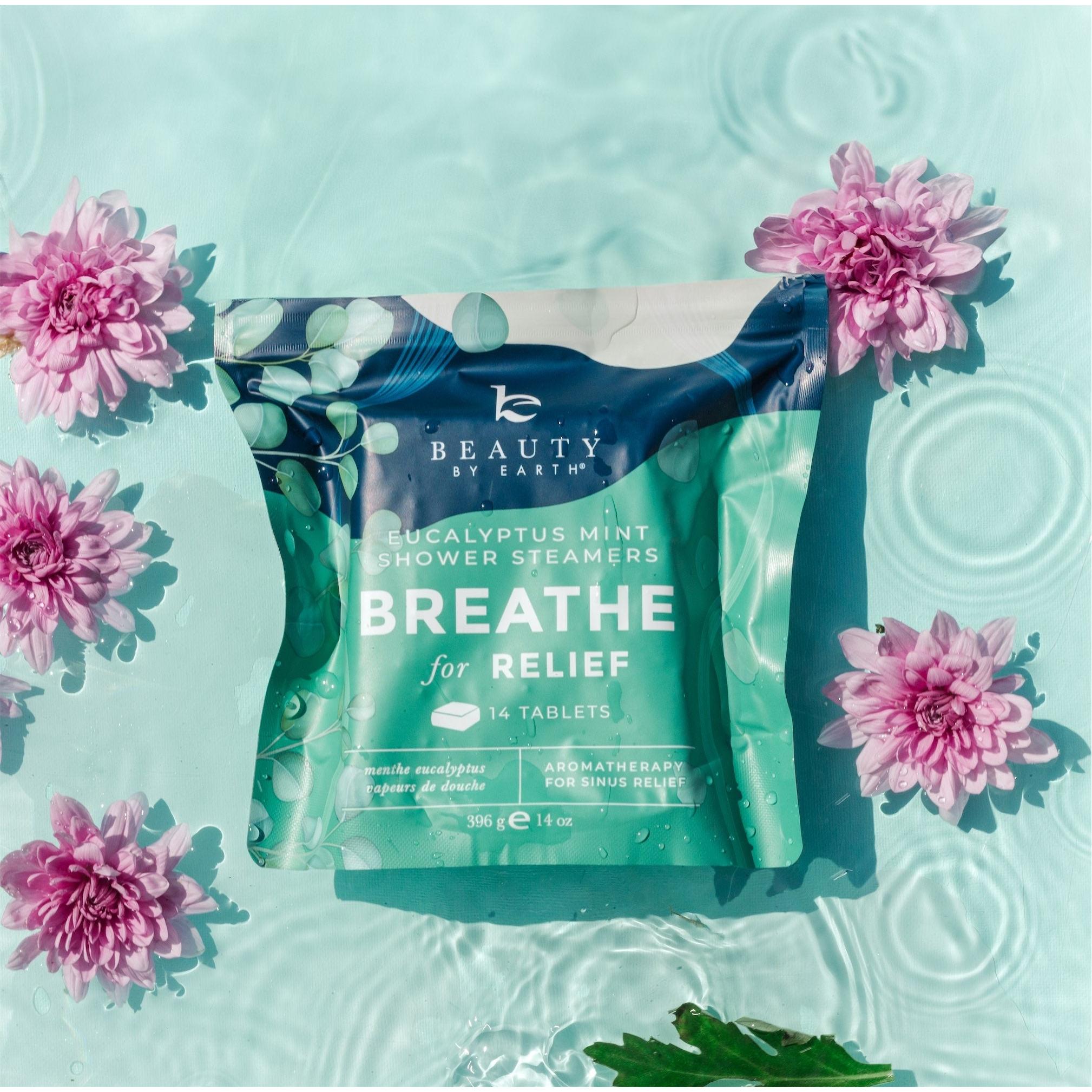 Beauty by Earth 7 Pack Shower Steamers - Gentle Aromatherapy Blend Lavender Citrus Eucalyptus Rosemary Menthol Scented Soothing Comfort Spa at Home Relaxation