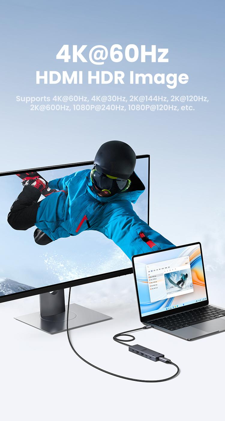 UGREEN Revodok Pro USB-C Hub 6 in 1 10Gbps 4K 60Hz HDMI, 100W Power Delivery for MacBook Pro/Air, iPad Pro-September Restock，TikTokShopBlackFriday ,TikTokShopHolidayHaul