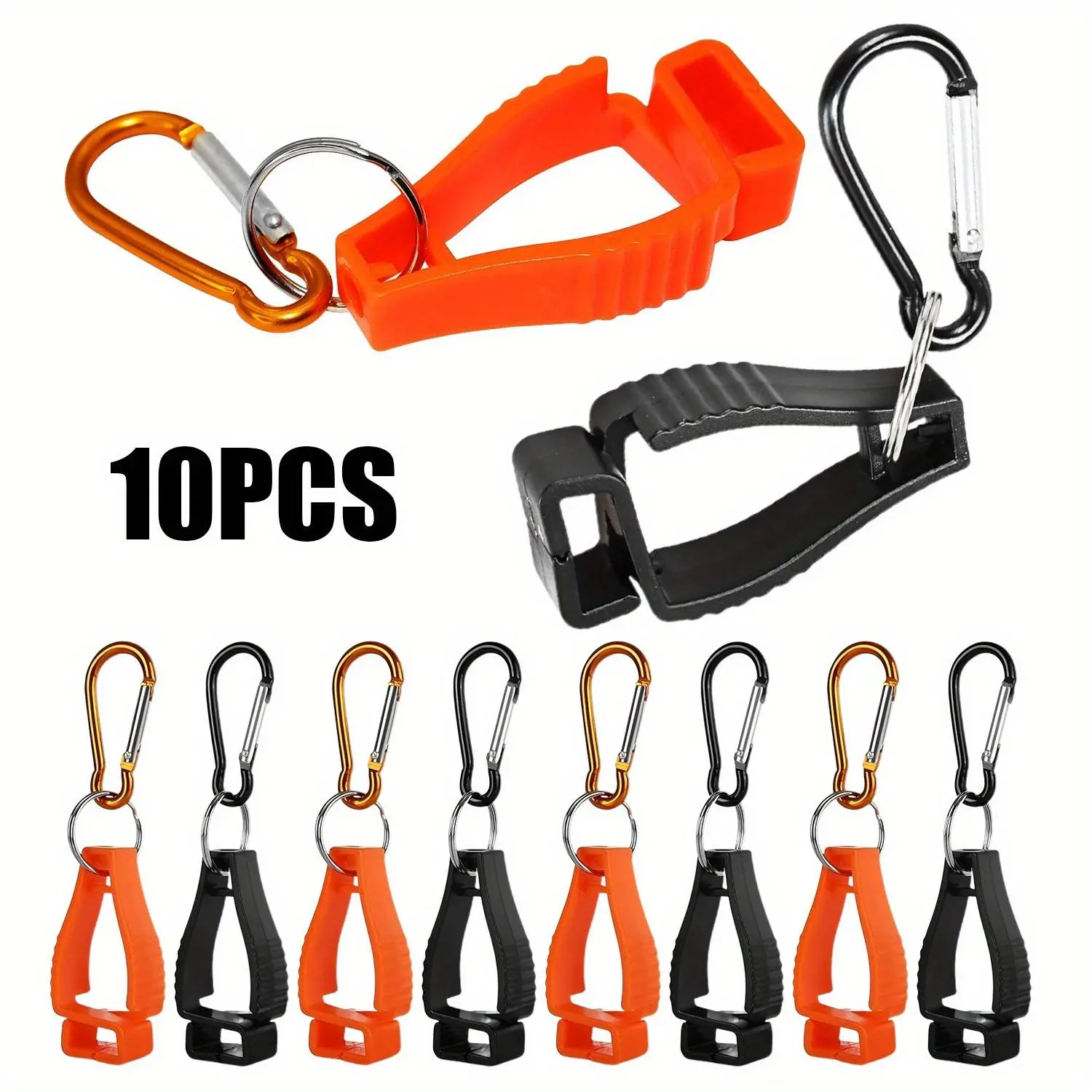 10Pcs Glove Clips Glove Belt Clips Work Safety Clip Glove Keeper Glove Holder Clip Glove Grabber Clip Holder for Belt Loop Guard Worker Construction