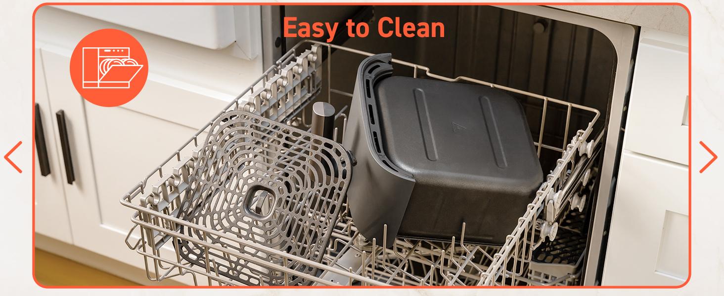 COSORI Air Fryer TurboBlaze 6-Qt Compact, 9 Functions, 5 Speeds, Healthy Ceramic Coating, Nontoxic, 95% Less Oil, Fast & Crispy Cooking, Easy to Clean, Recipes