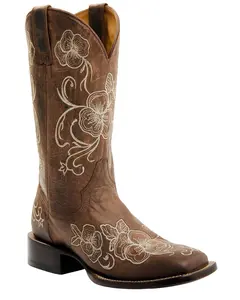Shyanne Women's Lasy Western Boot Broad Square Toe - Bswsp23l2
