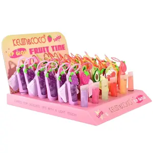 Brillo Labial Fruit Time Kevin & Coco - Venta al por Mayor Display 36 Unidades (KC1345)