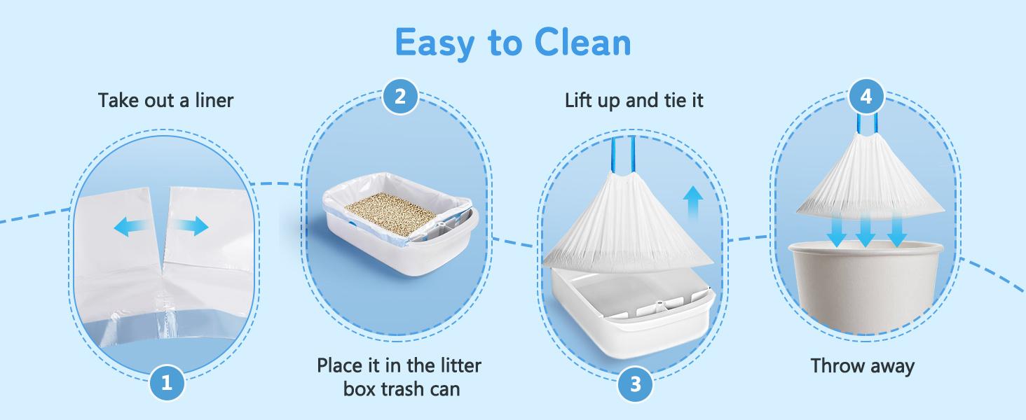 Thereye SC06 Open-Top Self-Cleaning Cat Litter Box special accessories, deodorization gel, and garbage bags Thereye SC06 Open-Top Self-Cleaning Cat Litter Box special accessories, deodorization gel, and garbage bags
