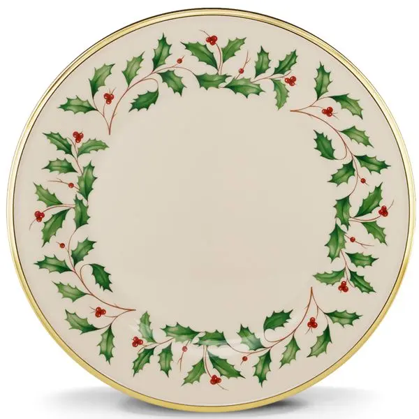 Lenox Round Holiday Dinner Plate (146504000) - Dishwasher Safe Single Kitchen Tableware for Holiday Meals, Single Plate