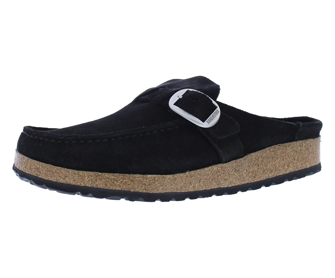 Birkenstock Buckley Unisex Fit Suede Leather Moc-Toe Clogs - Comfortable Closed-Toe Sports & Outdoor Walking Everyday Footwear, Men/Women
