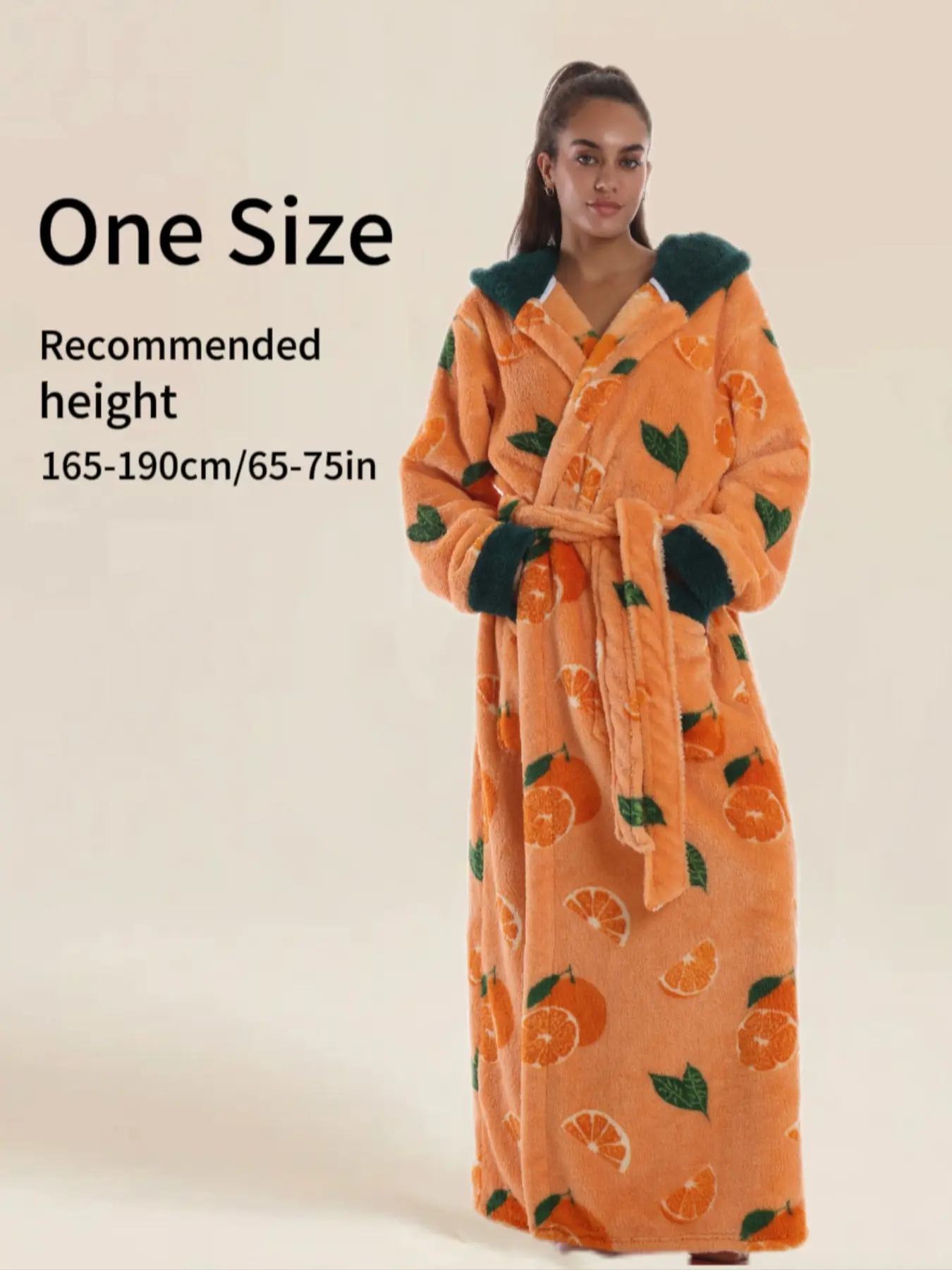 Penguin Print Hooded Elegant Chic Casual Soft Bathrobe Womenswear, Long Sleeve Loose-Fitting Home Sleepwear Loungewear, Home Bathrobes, Nightwear Robe, with Pockets