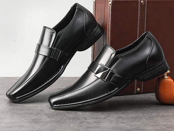 Bruno Marc Men's Giorgio Leather Lined Dress Loafers Shoes Footwear