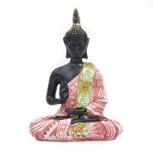 Meditating Buddha Statue Figurine, 6", Seated Sculpture for Indoor/Outdoor Use – Yard, Garden, Patio, Home Entryway, Hallway