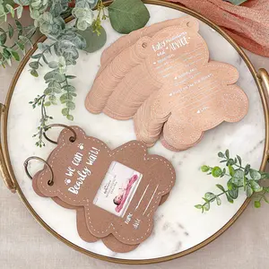 We Can Bearly Wait Baby Shower Prediction & Advice Card Keepsake Book - 50 Cards