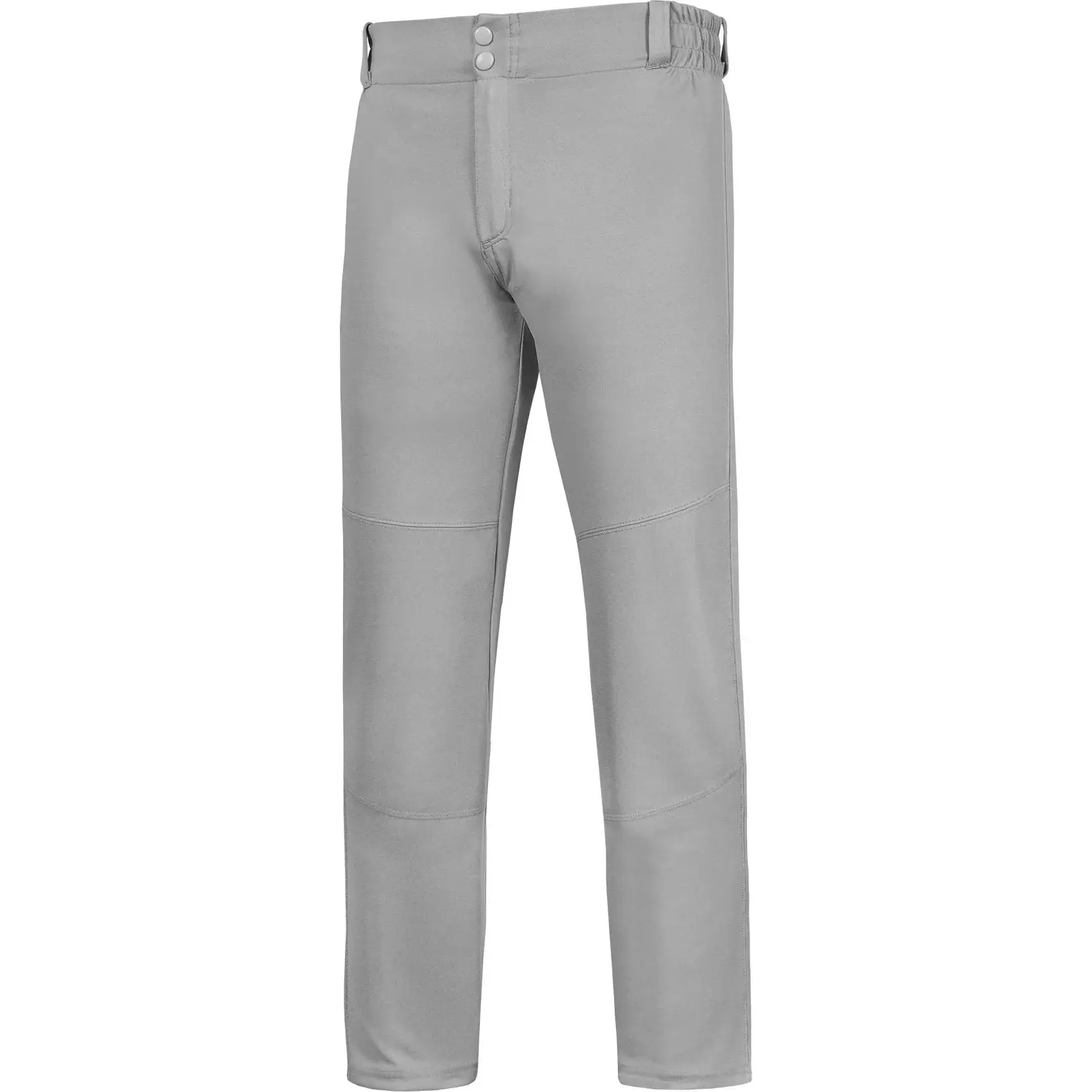 Penveer Youth Baseball Pants, Full Length Open Bottom Boys Baseball Pants with Durable Snap, Softball Pants, T Ball Pants (Gray)