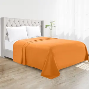 Elegant Comfort Essential Single Flat Sheet - Luxurious, Hotel-Quality Microfiber for Lasting Comfort