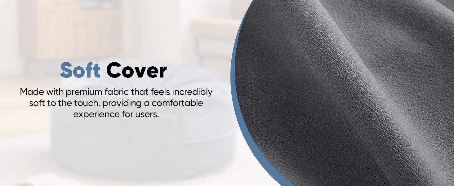 Bean Bag Chair - Oversized Lazy Sofa with Removable Washable Cover for Adults and Kids, Giant Comfy Design, Round Shape, Ideal for Living Room