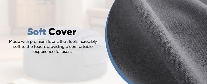 Bean Bag Chair - Oversized Lazy Sofa with Removable Washable Cover for Adults and Kids, Giant Comfy Design, Round Shape, Ideal for Living Room