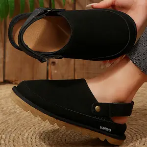 Trendy Women's Slingback Sandals Adjustable Strap Casual Closed-Toe Footwear Indoor Outdoor Shoes