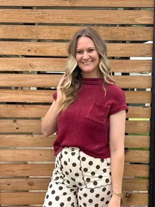 Maroon Ribbed Sweater