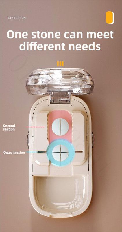 Adjustable Pill Cutter Splitter for Tiny and Small Tablets, Cutting into Pills to 1/2 and 1/4, featuring Precise Alignment Functionality,Holiday Haul