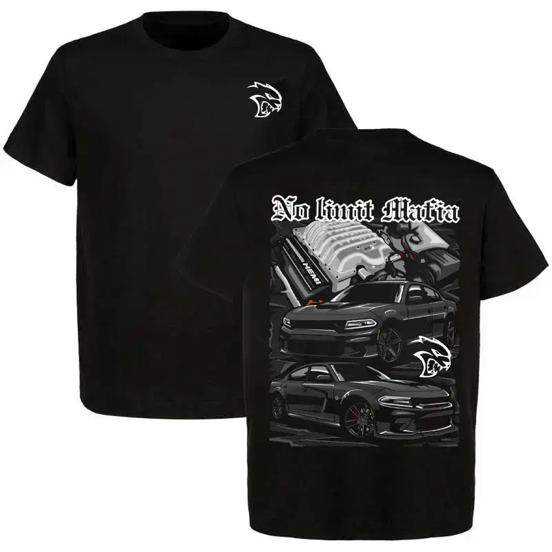 Vintage SRT Hellcat Hemi Engine Graphic Tee | Dodge Muscle Car Ultra Cotton T-Shirt | Streetwear Menswear Top | Father's Day Car Enthusiast Gift